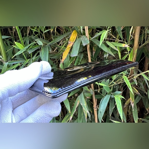 Genuine CHANEL dark brown compact patent leather credit card holders wallet - Picture 14 of 16